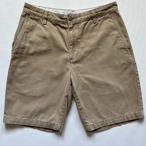 Dockers Men's Chino Shorts Beige Khaki Mid Rise Casual Classic Size 30